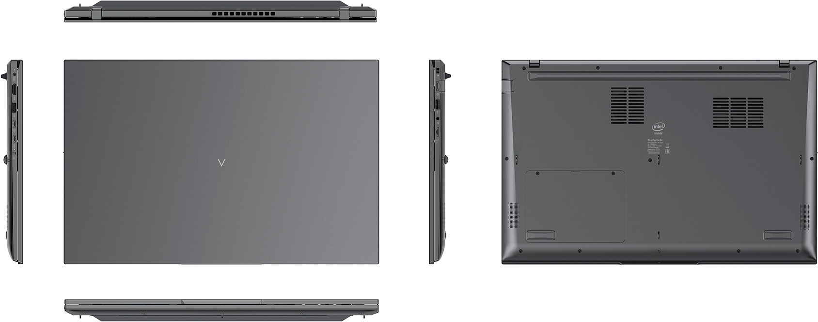 Ноутбук Digma Pro Fortis M Core i3 10110U 8Gb SSD256Gb Intel UHD Graphics 17.3" IPS FHD (1920x1080) noOS grey WiFi BT Cam 5500mAh (DN17P3-8CXN01) — фото 10