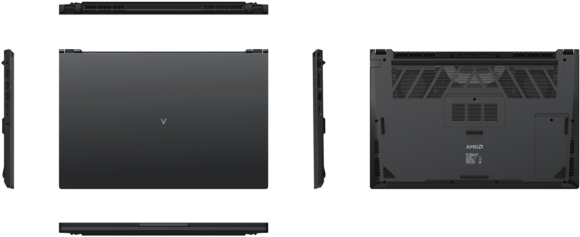 Ноутбук Digma Pro Magnus M Ryzen 9 5900HX 16Gb SSD512Gb AMD Radeon RX Vega 8 16.1" IPS QHD (2560x1440) Windows 11 Professional Multi Language 64 dk.grey WiFi BT Cam 6060mAh (DN16R9-ADXW01) — фото 5