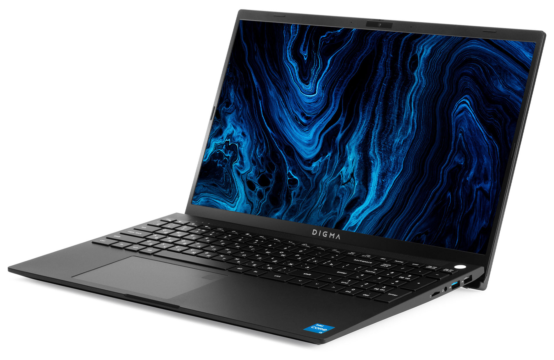 Ноутбук Digma Pro Sprint M Core i5 1135G7 16Gb SSD512Gb Intel Iris Xe graphics 15.6" IPS FHD (1920x1080) Windows 11 Professional Multi Language 64 dk.grey WiFi BT Cam 4500mAh (DN15P5-ADXW02) — фото 4