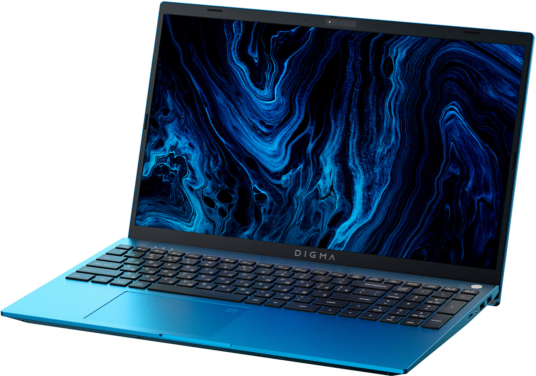 Ноутбук Digma Pro Sprint M Core i7 10710U 16Gb SSD512Gb Intel UHD Graphics 15.6" IPS FHD (1920x1080) Windows 11 Professional Multi Language 64 blue WiFi BT Cam 4500mAh (DN15P7-ADXW02) — фото 3