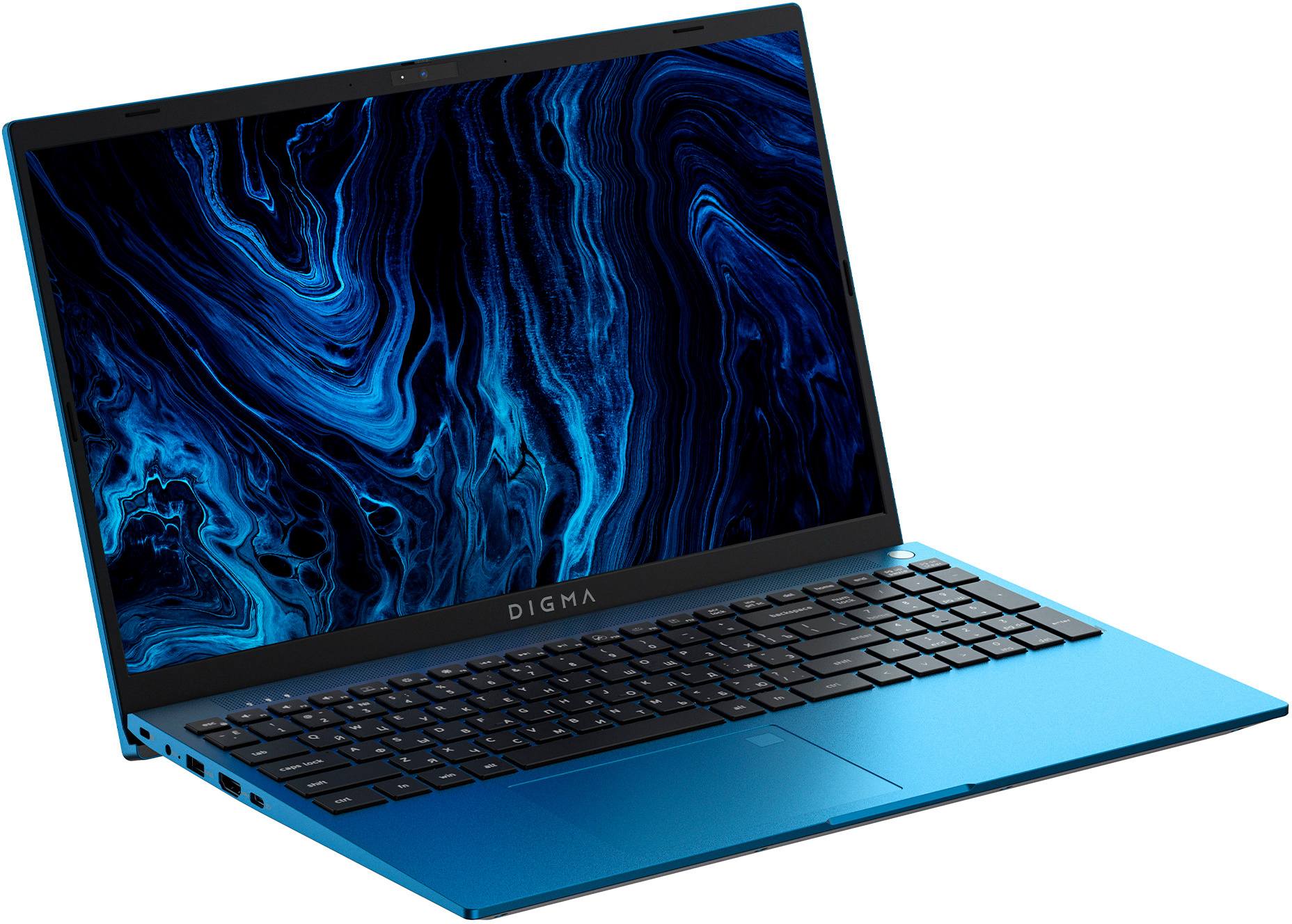 Ноутбук Digma Pro Sprint M Core i7 10710U 16Gb SSD512Gb Intel UHD Graphics 15.6" IPS FHD (1920x1080) Windows 11 Professional Multi Language 64 blue WiFi BT Cam 4500mAh (DN15P7-ADXW02) — фото 4