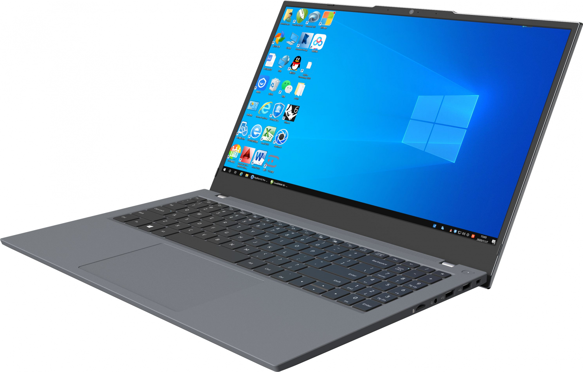 Ноутбук Rombica MyBook Eclipse Core i5 10210U 8Gb SSD512Gb Intel UHD Graphics 15.6" IPS FHD (1920x1080) noOS grey WiFi BT Cam 4825mAh (PCLT-0005) — фото 3