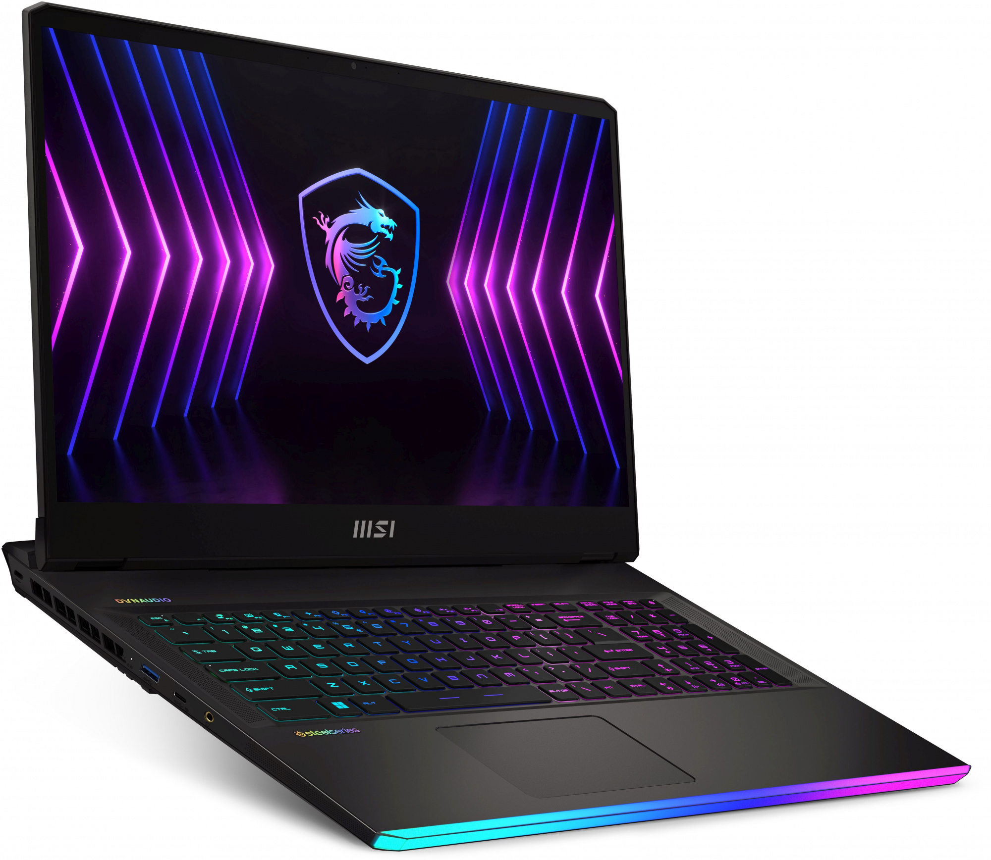 Ноутбук MSI Raider GE77HX 12UHS-232RU Core i7 12800HX 32Gb SSD2Tb NVIDIA GeForce RTX3080Ti 16Gb 17.3" IPS QHD (2560x1440) Windows 11 Home dk.grey WiFi BT Cam (9S7-17K514-232) — фото 8
