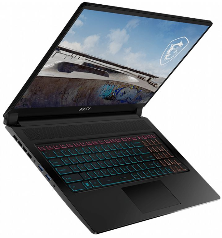 Ноутбук MSI Stealth 17M A12UE-041RU Core i5 1240P 16Gb SSD512Gb NVIDIA GeForce RTX 3060 6Gb 17.3" IPS FHD (1920x1080) Windows 11 Home black WiFi BT Cam (9S7-17R111-041) — фото 2