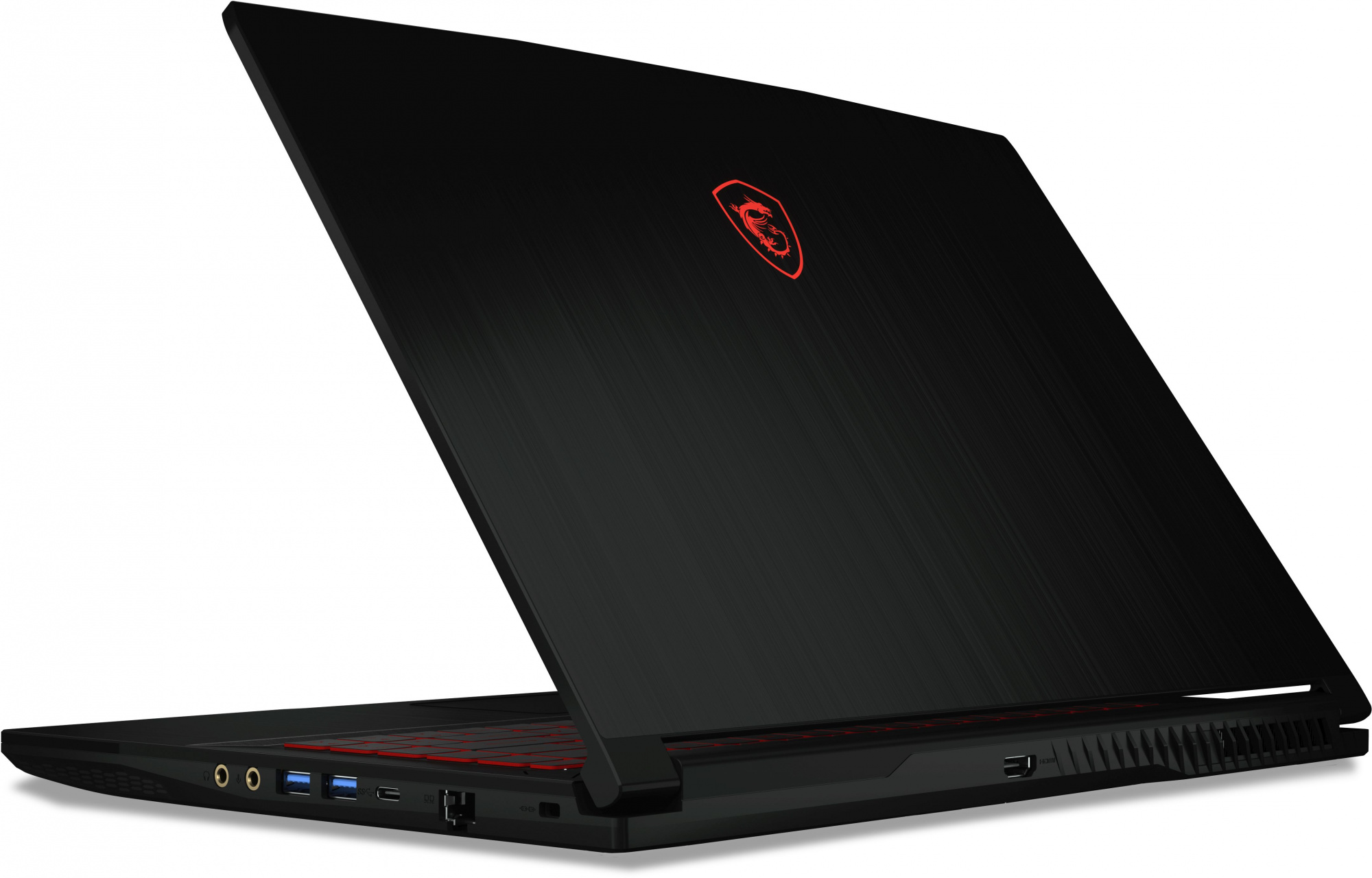 Ноутбук MSI GF63 Thin 11UC-218XRU Core i7 11800H 8Gb SSD512Gb NVIDIA GeForce RTX 3050 4Gb 15.6" IPS FHD (1920x1080) Free DOS black WiFi BT Cam (9S7-16R612-218) — фото 9