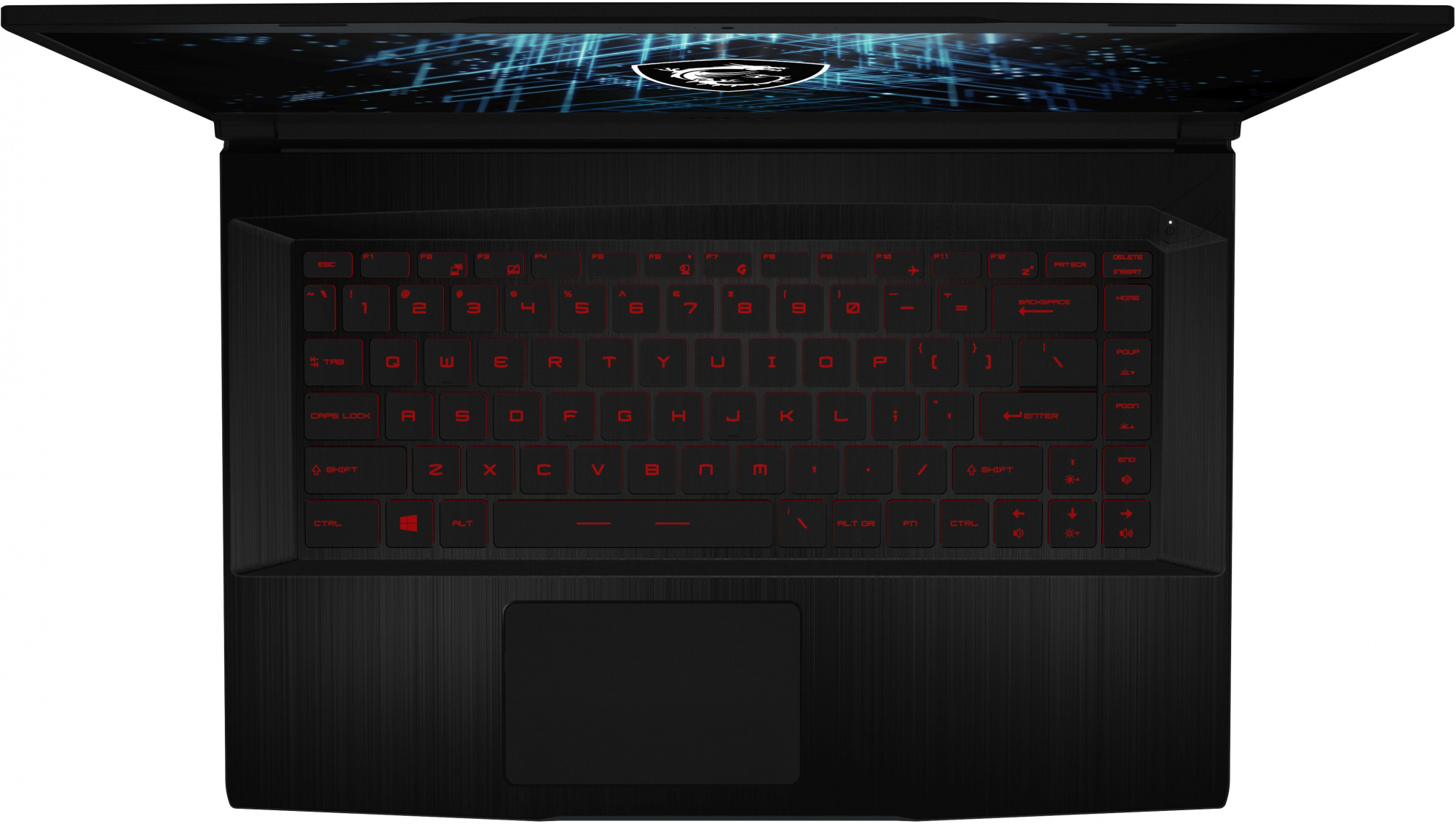 Ноутбук MSI GF63 Thin 11UC-225XRU Core i7 11800H 16Gb SSD512Gb NVIDIA GeForce RTX 3050 4Gb 15.6" IPS FHD (1920x1080) Free DOS black WiFi BT Cam (9S7-16R612-225) — фото 2