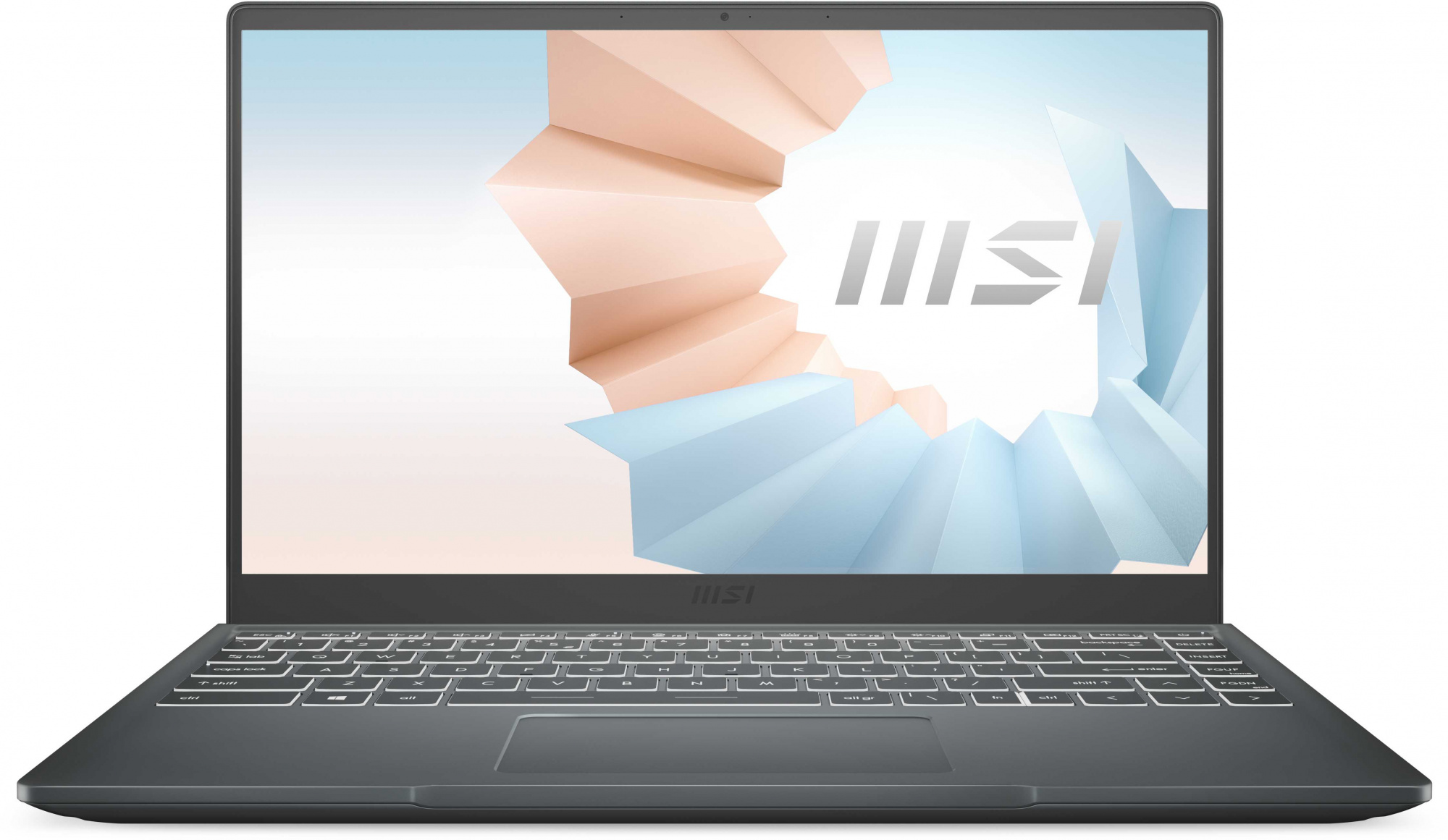 Ноутбук MSI Modern 14 B11MOU-1238RU Core i5 1155G7 16Gb SSD512Gb Intel Iris Xe graphics 14" IPS FHD (1920x1080) Windows 11 Professional dk.grey WiFi BT Cam (9S7-14D334-1238)