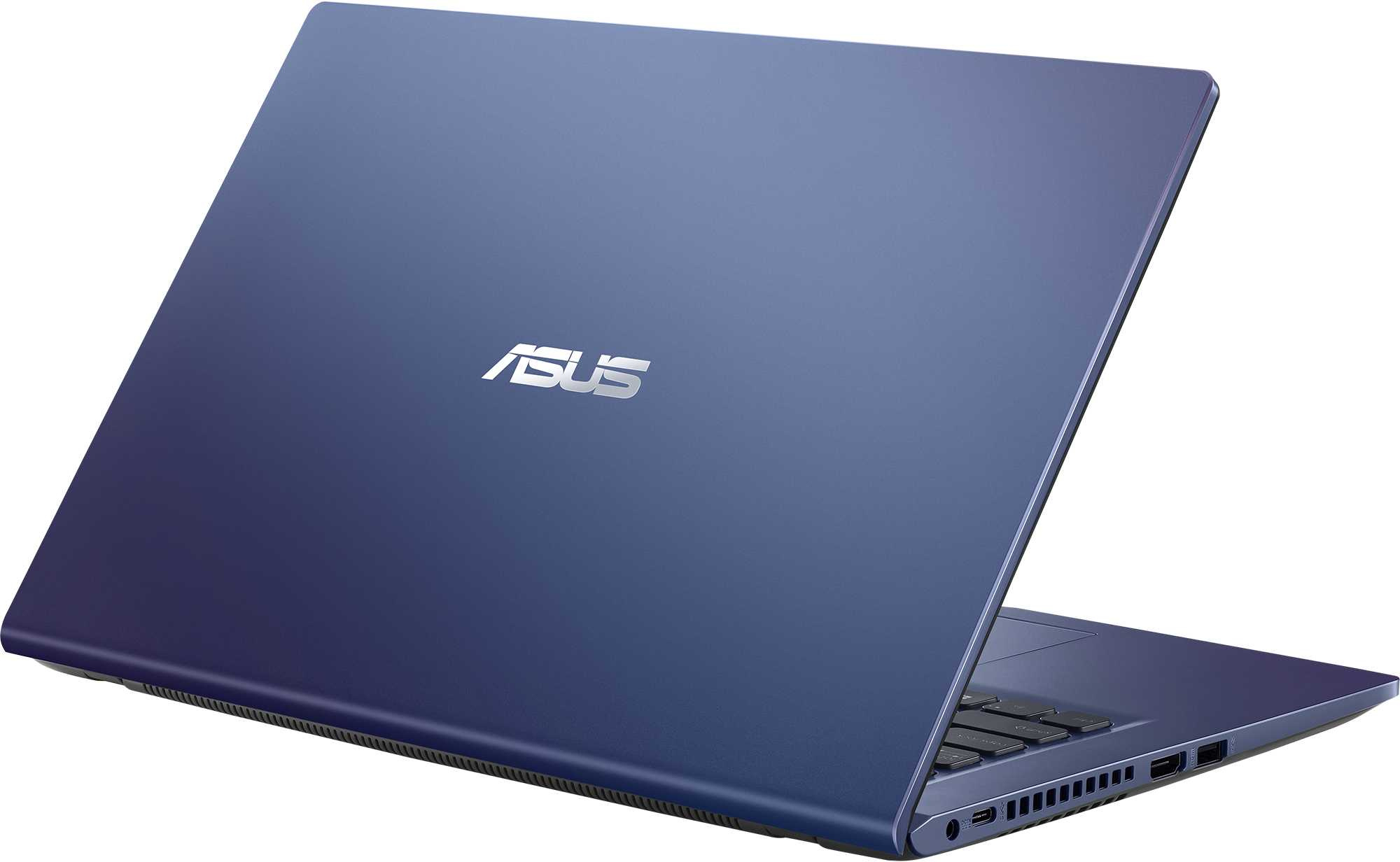 Ноутбук Asus X415JF-EK155T Pentium 6805 4Gb SSD256Gb NVIDIA GeForce Mx130 2Gb 14" TN FHD (1920x1080) Windows 10 Home blue WiFi BT Cam (90NB0SV3-M01950) — фото 7