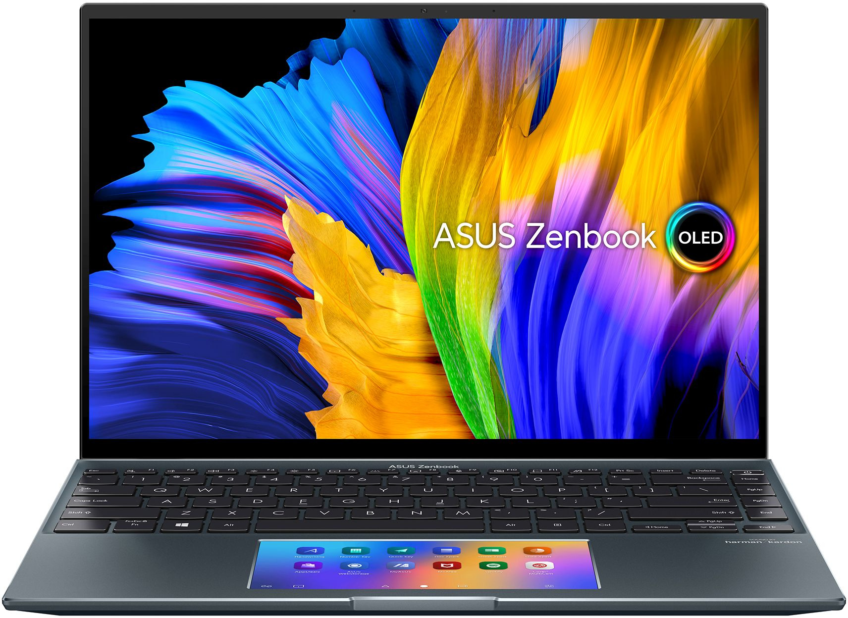 Ноутбук Asus Zenbook 14X OLED UX5400EG-KN185T Core i7 1165G7 16Gb SSD512Gb iOpt32Gb NVIDIA GeForce MX450 2Gb 14" 2.8K (2880x1800) Windows 10 Home grey WiFi BT Cam Bag (90NB0T83-M001L0)