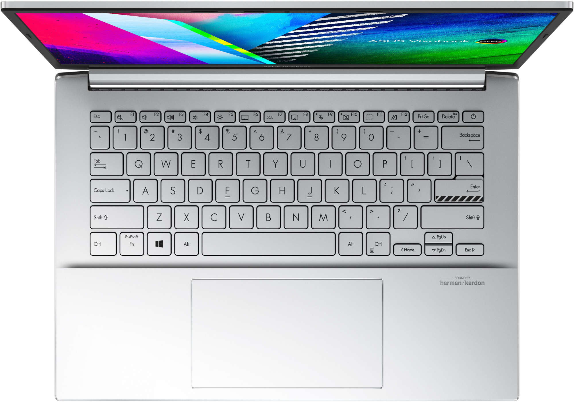 Ноутбук Asus Vivobook Pro 14 K3400PA-KP112W Core i5 11300H 8Gb SSD512Gb iOpt32Gb Intel Iris Xe graphics 14" IPS WQXGA (2560x1600) Windows 11 Home silver WiFi BT Cam (90NB0UY3-M02070) — фото 8