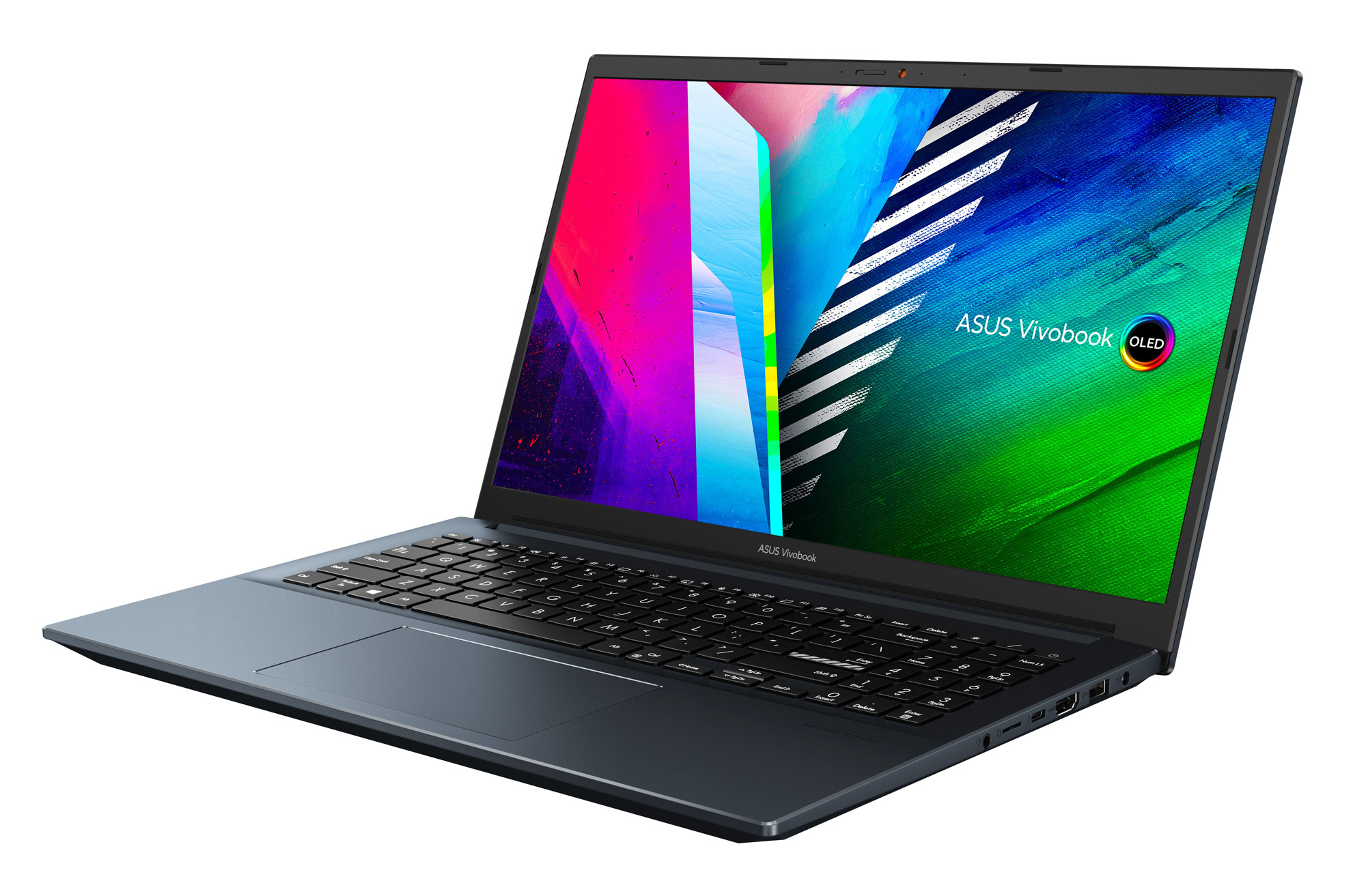 Ноутбук Asus Vivobook Pro 15 OLED K3500PA-L1091T Core i5 11300H 16Gb SSD512Gb iOpt32Gb Intel Iris Xe graphics 15.6" OLED FHD (1920x1080) Windows 10 Home blue WiFi BT Cam (90NB0UU2-M01440) — фото 4