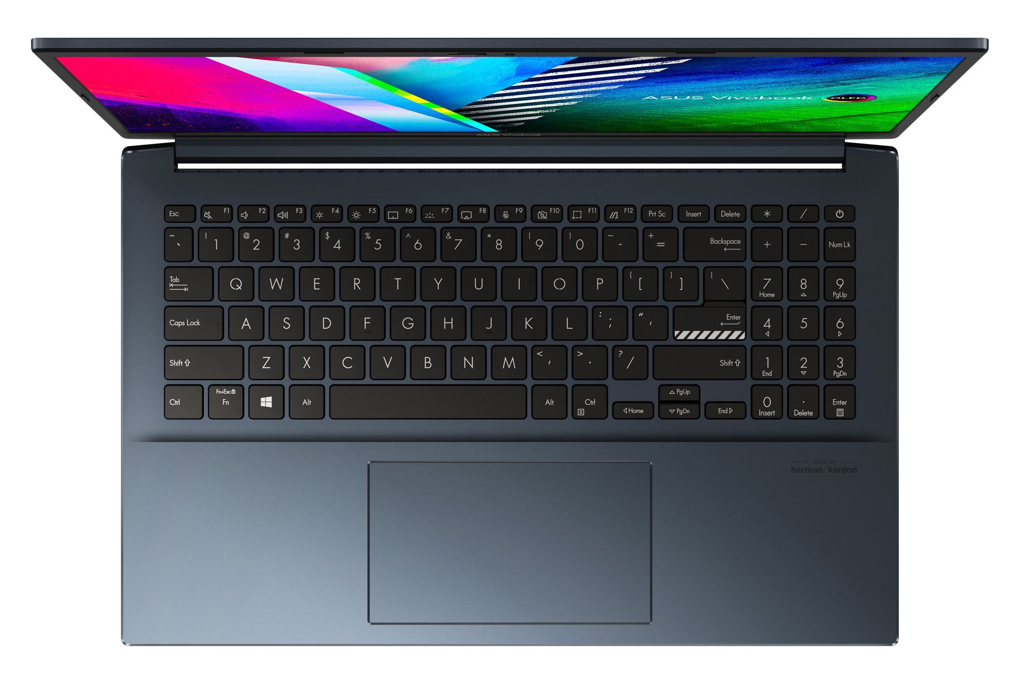 Ноутбук Asus Vivobook Pro 15 OLED K3500PA-L1091T Core i5 11300H 16Gb SSD512Gb iOpt32Gb Intel Iris Xe graphics 15.6" OLED FHD (1920x1080) Windows 10 Home blue WiFi BT Cam (90NB0UU2-M01440) — фото 8