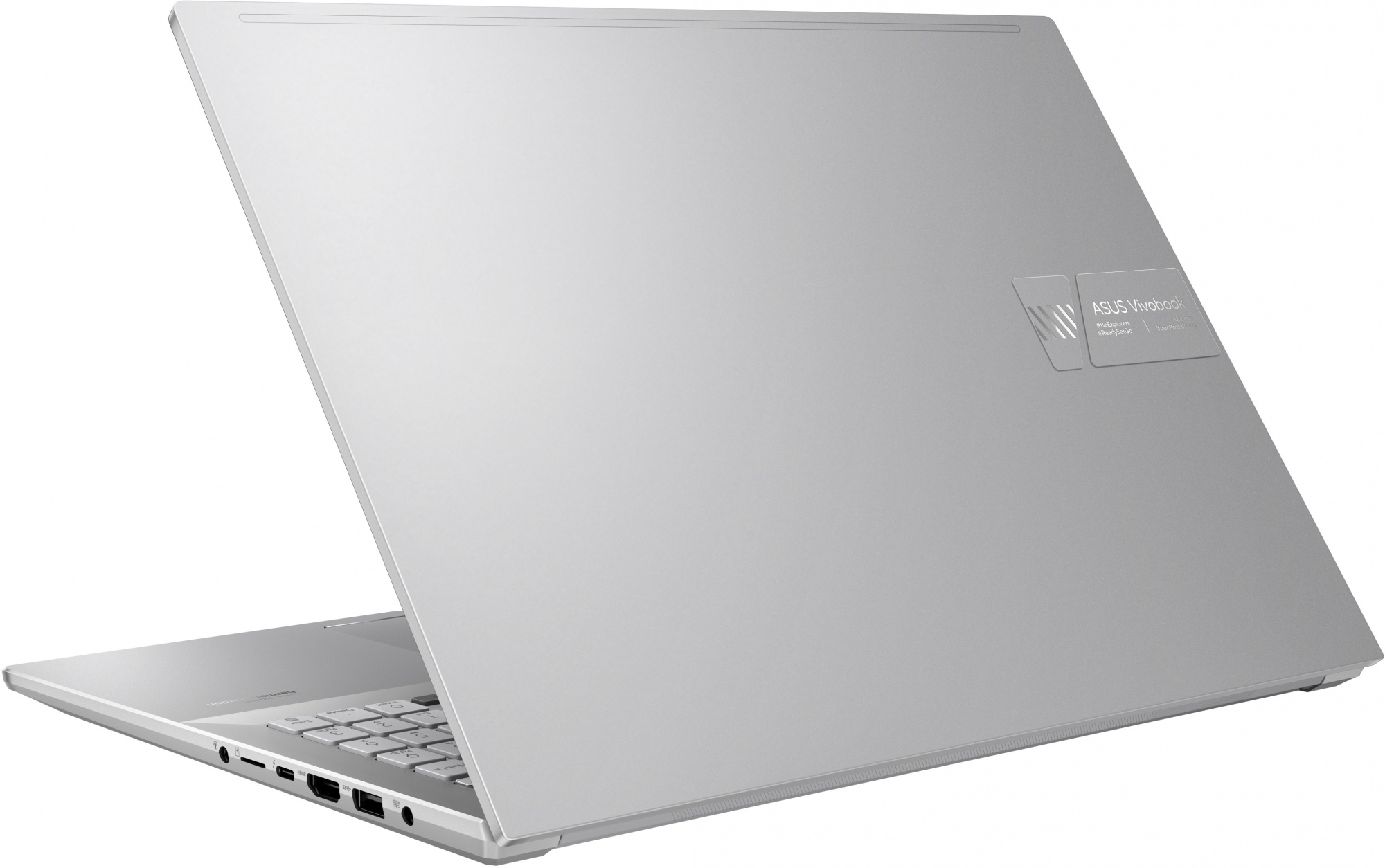 Ноутбук Asus Vivobook Pro 16X OLED N7600PC-L2012W Core i5 11300H 16Gb SSD512Gb NVIDIA GeForce RTX 3050 4Gb 16" OLED 4K (3840x2400) Windows 11 Home silver WiFi BT Cam (90NB0UI3-M02960) — фото 5