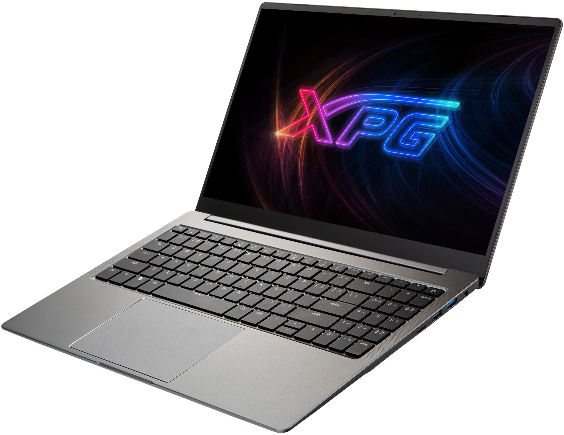 Ноутбук Adata XPG Xenia 15TC Core i7 1165G7 16Gb SSD512Gb Intel Iris Xe graphics 15.6" IPS FHD (1920x1080) Free DOS silver WiFi BT Cam (XENIATC15I7G11GXEL9-GYCRU) — фото 4