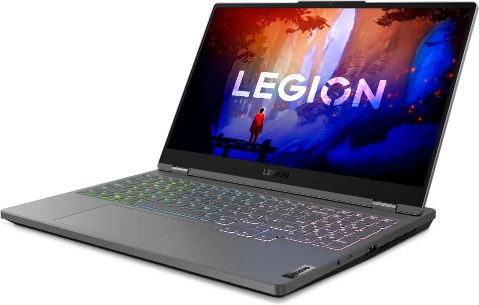 Ноутбук Lenovo Legion 5 15ARH7H Ryzen 7 6800H 16Gb SSD512Gb NVIDIA GeForce RTX 3060 6Gb 15.6" IPS WQHD (2560x1440) noOS grey WiFi BT Cam (82RD0091RK) — фото 8