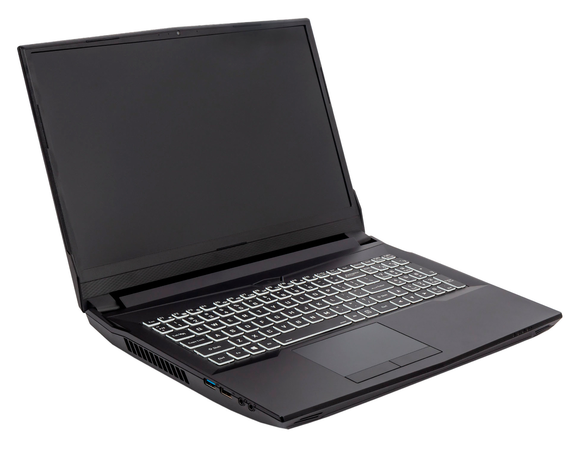 Ноутбук Hiper G16 Core i5 10400 16Gb SSD512Gb NVIDIA GeForce RTX 3070 8Gb 16.1" IPS FHD (1920x1080) Windows 11 Professional black WiFi BT Cam 5040mAh (G16RTX3070A10400W11) — фото 3