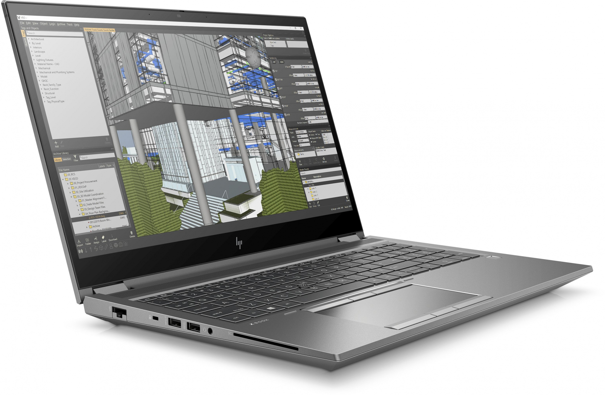 Ноутбук HP ZBook Firefly 15 G8 Core i7 1165G7 16Gb SSD512Gb Intel Iris Xe graphics 15.6" FHD (1920x1080) Free DOS grey WiFi BT Cam (1G3U7AVA) — фото 2
