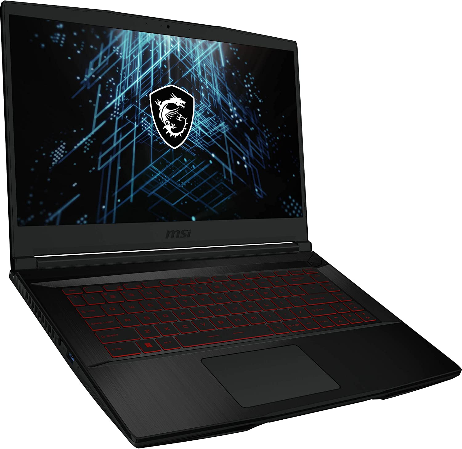 Ноутбук MSI GF63 12HW-005XRU Core i5 12500H 16Gb SSD512Gb Intel Arc A370M 4Gb 15.6" IPS FHD (1920x1080) Free DOS black WiFi BT Cam (9S7-16R712-005) — фото 3