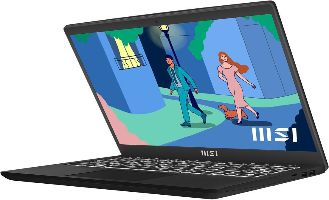 Ноутбук MSI Modern 15 B12HW-002XRU Core i5 1235U 8Gb SSD512Gb Intel Arc A370M 4Gb 15.6" IPS FHD (1920x1080) Free DOS black WiFi BT Cam (9S7-15H212-002) — фото 2