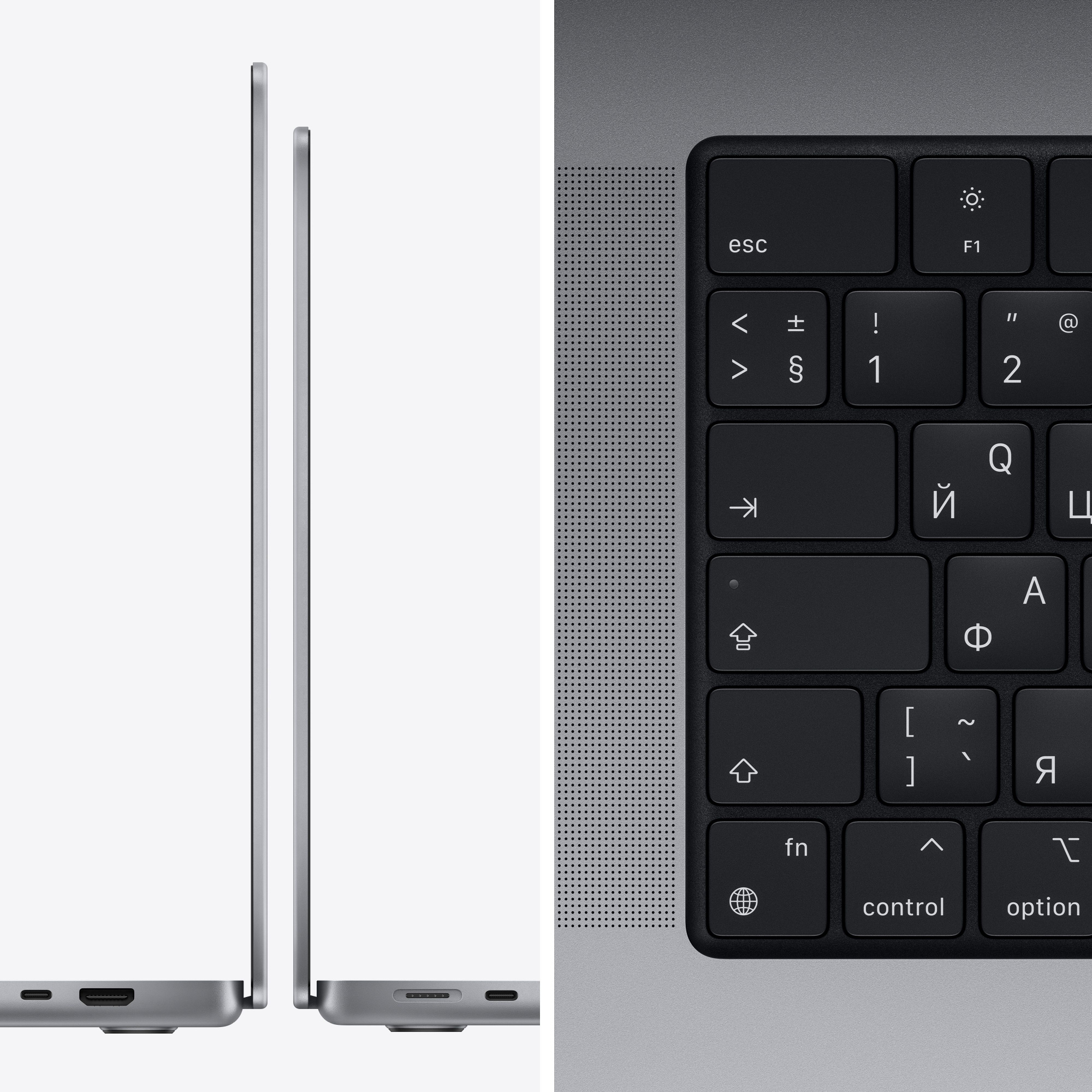 Ноутбук Apple MacBook Pro A2442 M1 Pro 8 core 32Gb SSD1Tb/14 core GPU 14.2" (3024x1964) Mac OS grey space WiFi BT Cam (Z15G000PM) — фото 4