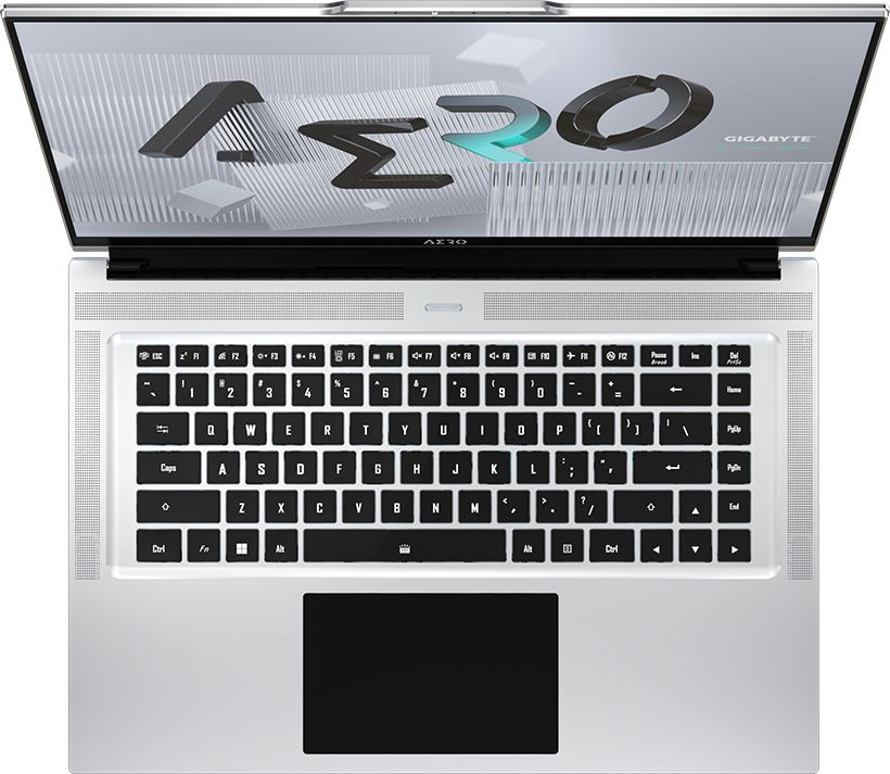 Ноутбук Gigabyte Aero 16 Core i7 12700H 32Gb SSD1Tb NVIDIA GeForce RTX3070Ti 8Gb 16" AMOLED UHD+ (3840x2160) Windows 11 Professional grey WiFi BT Cam (XE5-73RU944HP) — фото 2