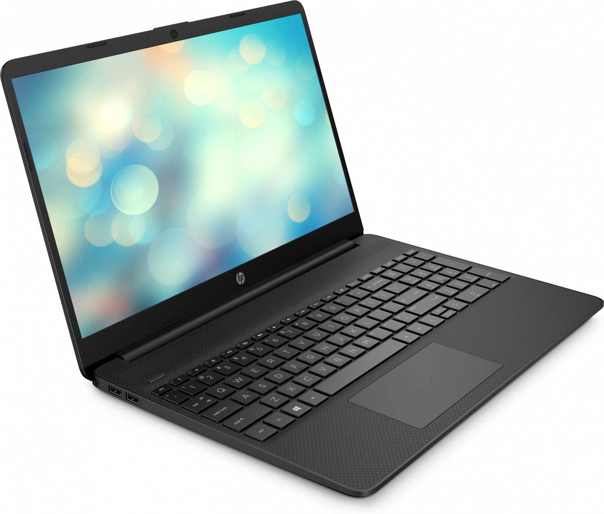 Ноутбук HP 15s-fq5035nz Core i7 1255U 8Gb SSD512Gb Intel Iris Xe graphics 15.6" IPS FHD (1920x1080) Free DOS 3.0 black WiFi BT Cam (737U1EA) — фото 2