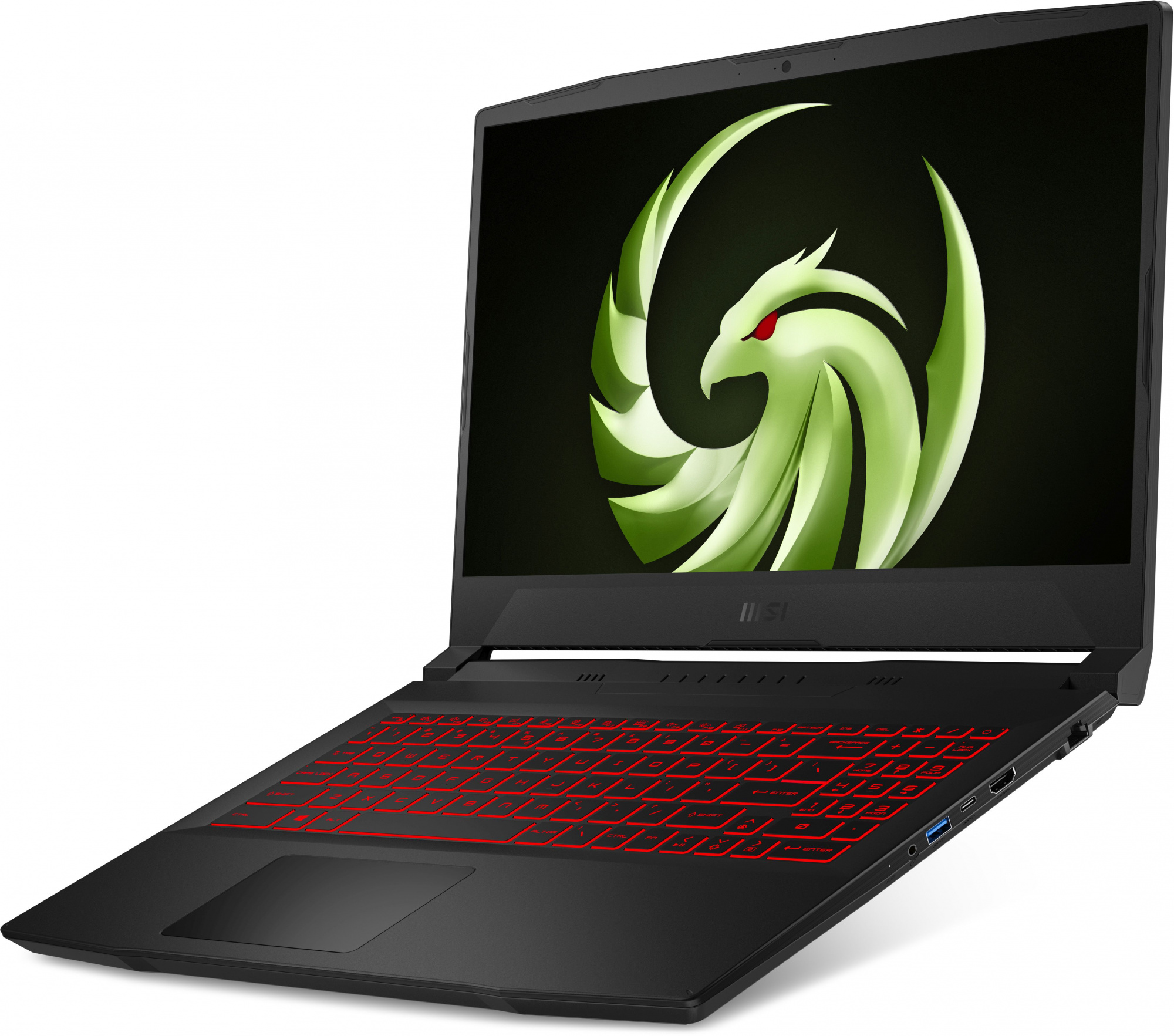 Ноутбук MSI Bravo 15 B5DD-415XRU Ryzen 7 5800H 16Gb SSD512Gb AMD Radeon RX5500M 4Gb 15.6" IPS FHD (1920x1080) Free DOS black WiFi BT Cam (9S7-158K12-415) — фото 3