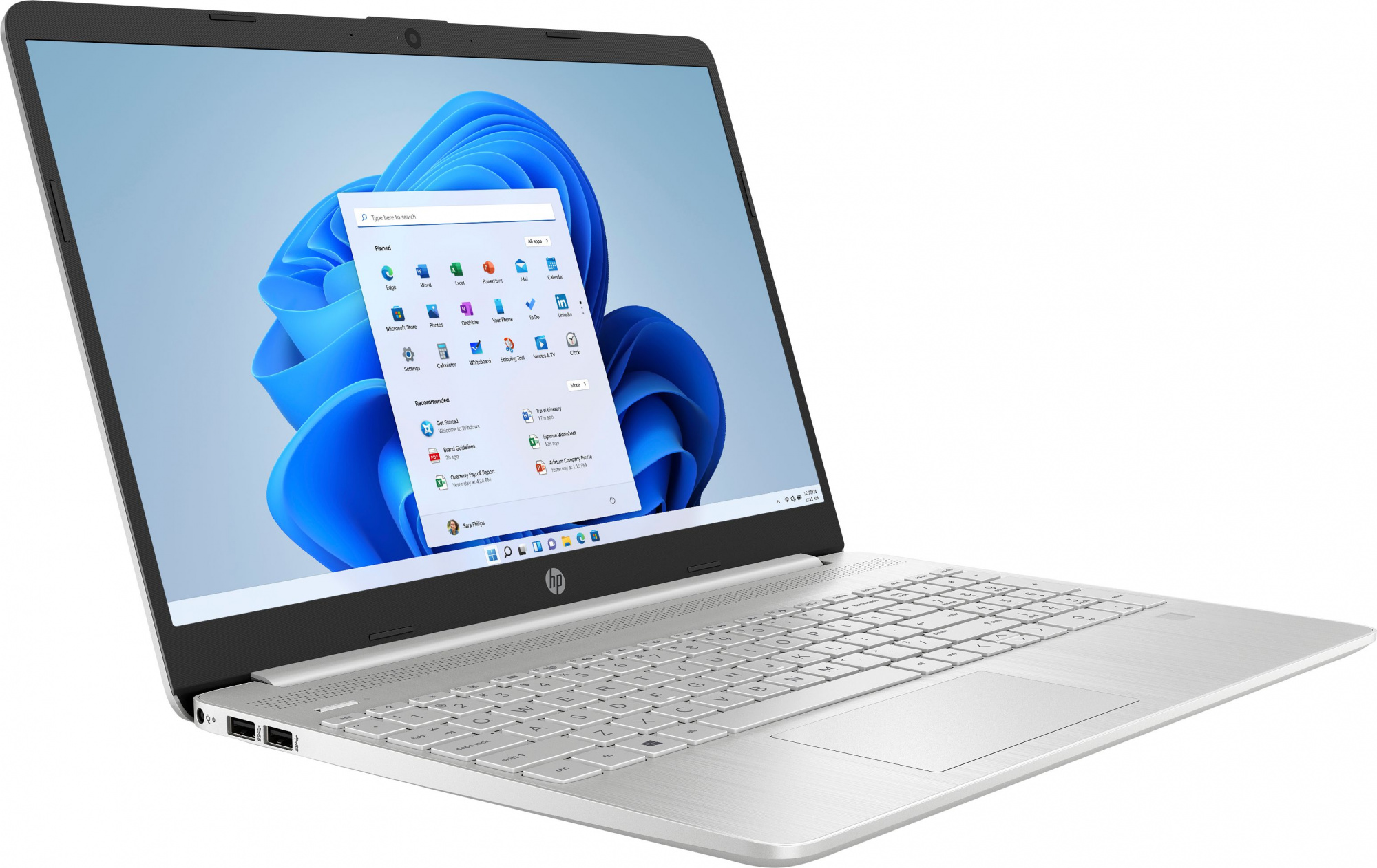 Ноутбук HP 15s-eq2040nl Ryzen 5 5500U 8Gb SSD256Gb AMD Radeon 15.6" SVA FHD (1920x1080)/ENGKBD Windows 10 Home English silver WiFi BT Cam (4C9N2EA) — фото 3