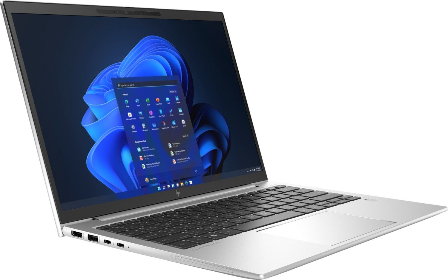 Ноутбук HP EliteBook 830 G9 Core i5 1245U 8Gb SSD256Gb Intel Iris Xe graphics 13.3" IPS WUXGA (1920x1200) Windows 11 Professional 64 silver WiFi BT Cam (6F6Q3EA) — фото 2