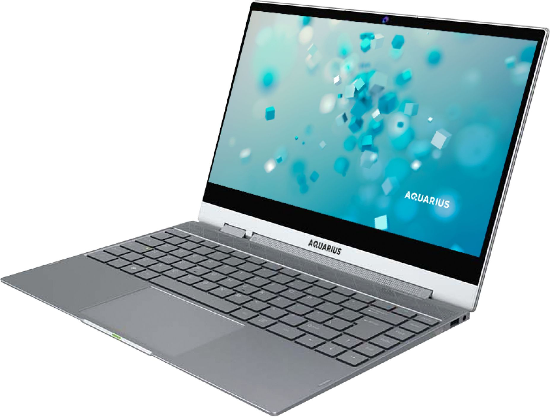 Ноутбук Aquarius Cmp NS483 Core i5 8250U 8Gb SSD256Gb Intel UHD Graphics 620 14.1" Touch FHD (1920x1080) noOS grey WiFi BT Cam — фото 2