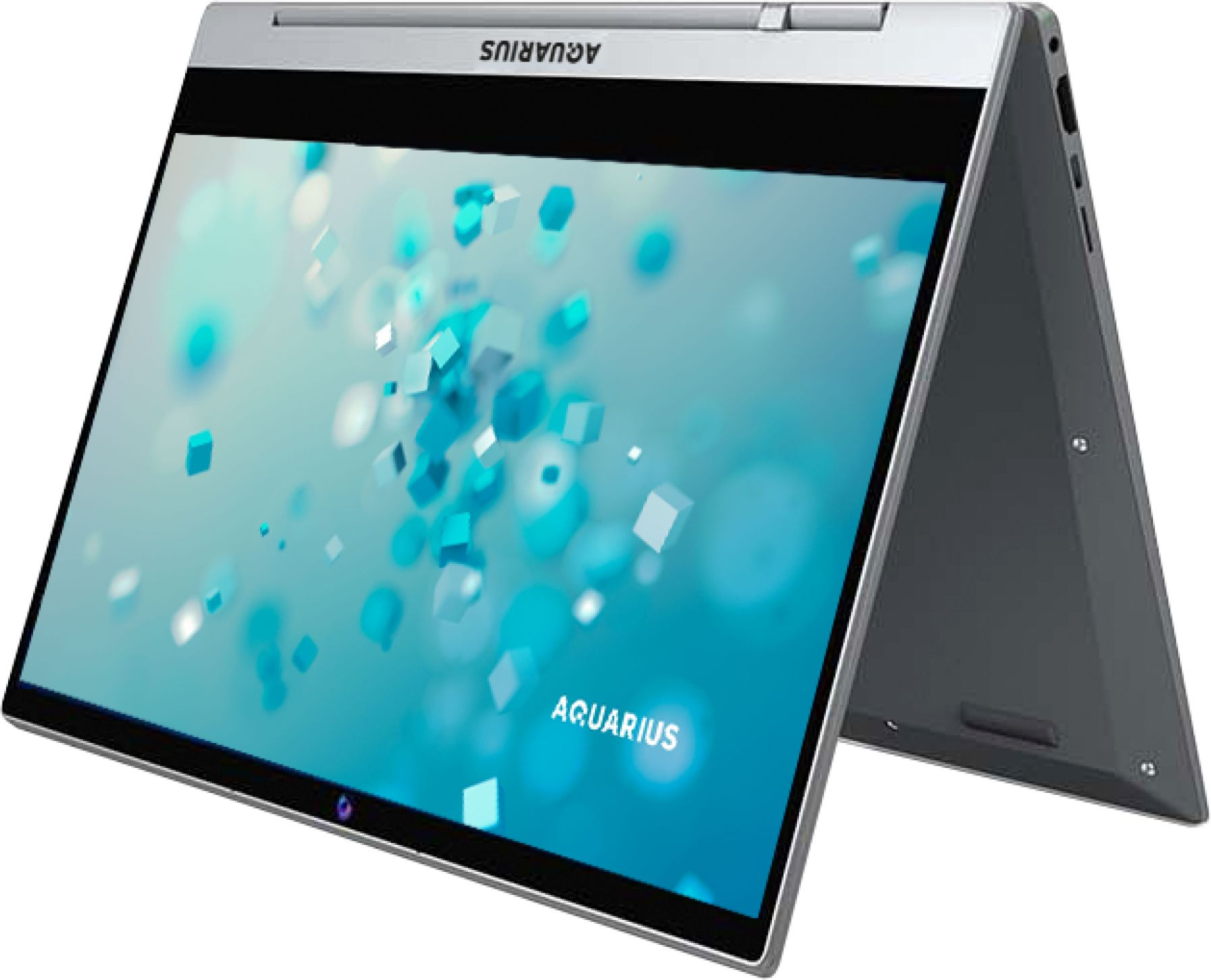 Ноутбук Aquarius Cmp NS483 Core i5 8250U 8Gb SSD256Gb Intel UHD Graphics 620 14.1" Touch FHD (1920x1080) noOS grey WiFi BT Cam — фото 4