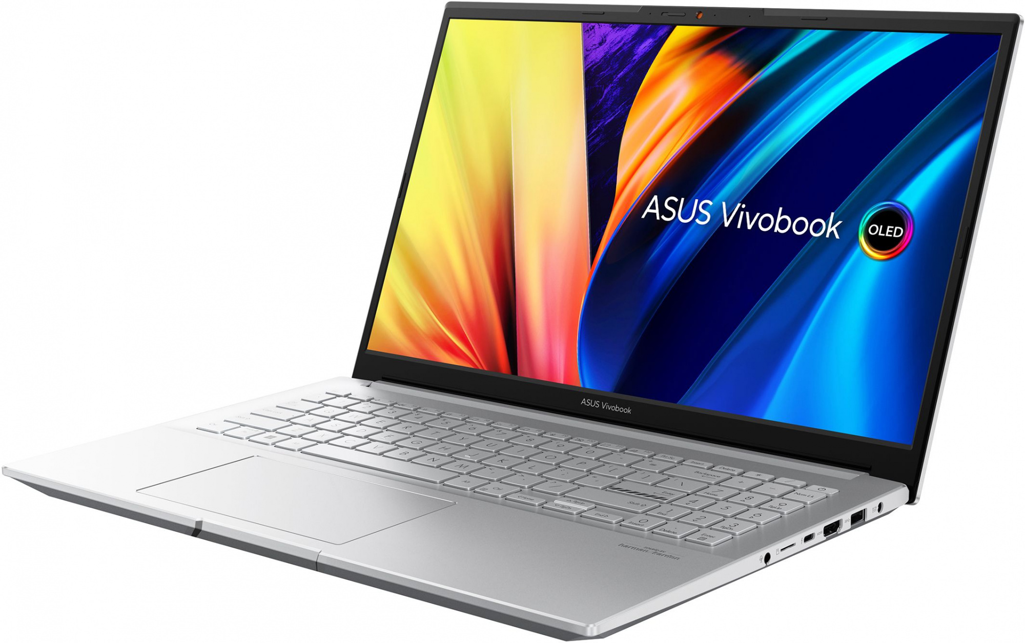 Ноутбук Asus Vivobook Pro 15 OLED K6500Z Core i5 12500H 16Gb SSD512Gb NVIDIA GeForce RTX 3050 4Gb 15.6" OLED 2.8K (2880x1620) noOS silver WiFi BT Cam (90NB0XK2-M000F0) — фото 4