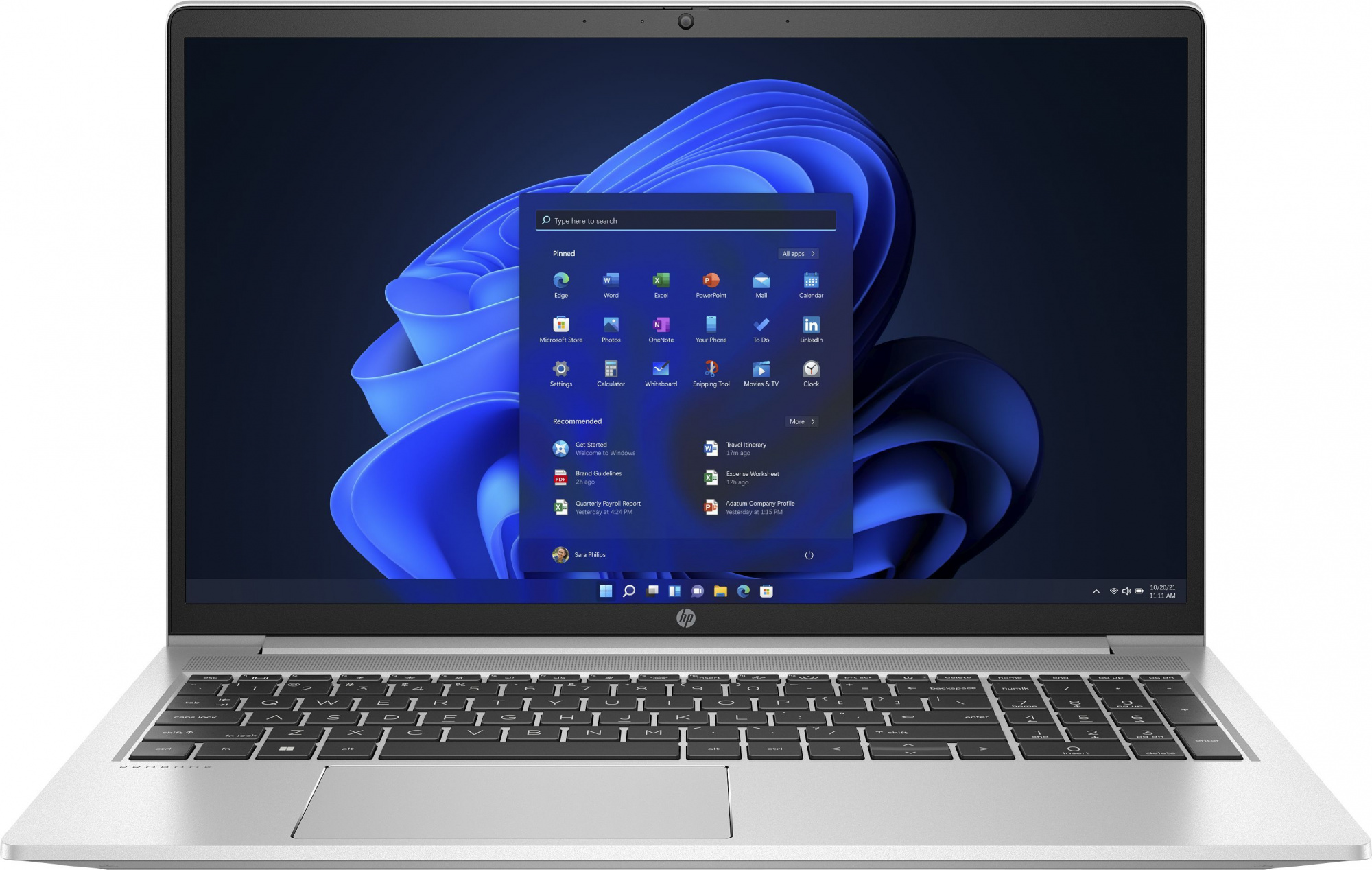 Ноутбук HP ProBook 450 G8 Core i5 1135G7 8Gb SSD256Gb Intel Iris Xe graphics 15.6" UWVA FHD (1920x1080) Windows 10 Professional 64 silver WiFi BT Cam (5B735EA)