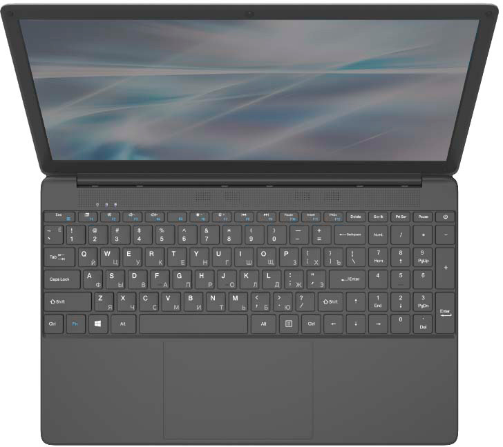 Ноутбук IRU Калибр 15GLG Celeron N4020 4Gb 1Tb Intel HD Graphics 600 15.6" IPS FHD (1920x1080) Free DOS black WiFi BT Cam 5000mAh (1882183) — фото 3