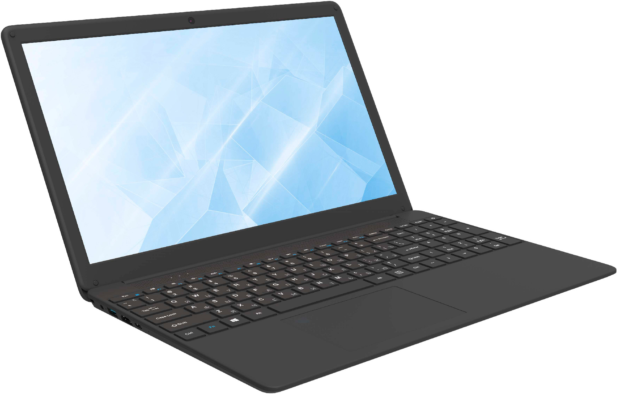 Ноутбук IRU Калибр 15CLG1 Core i3 10110U 8Gb 1Tb Intel UHD Graphics 15.6" IPS FHD (1920x1080) Free DOS black WiFi BT Cam 4500mAh (1882285) — фото 2