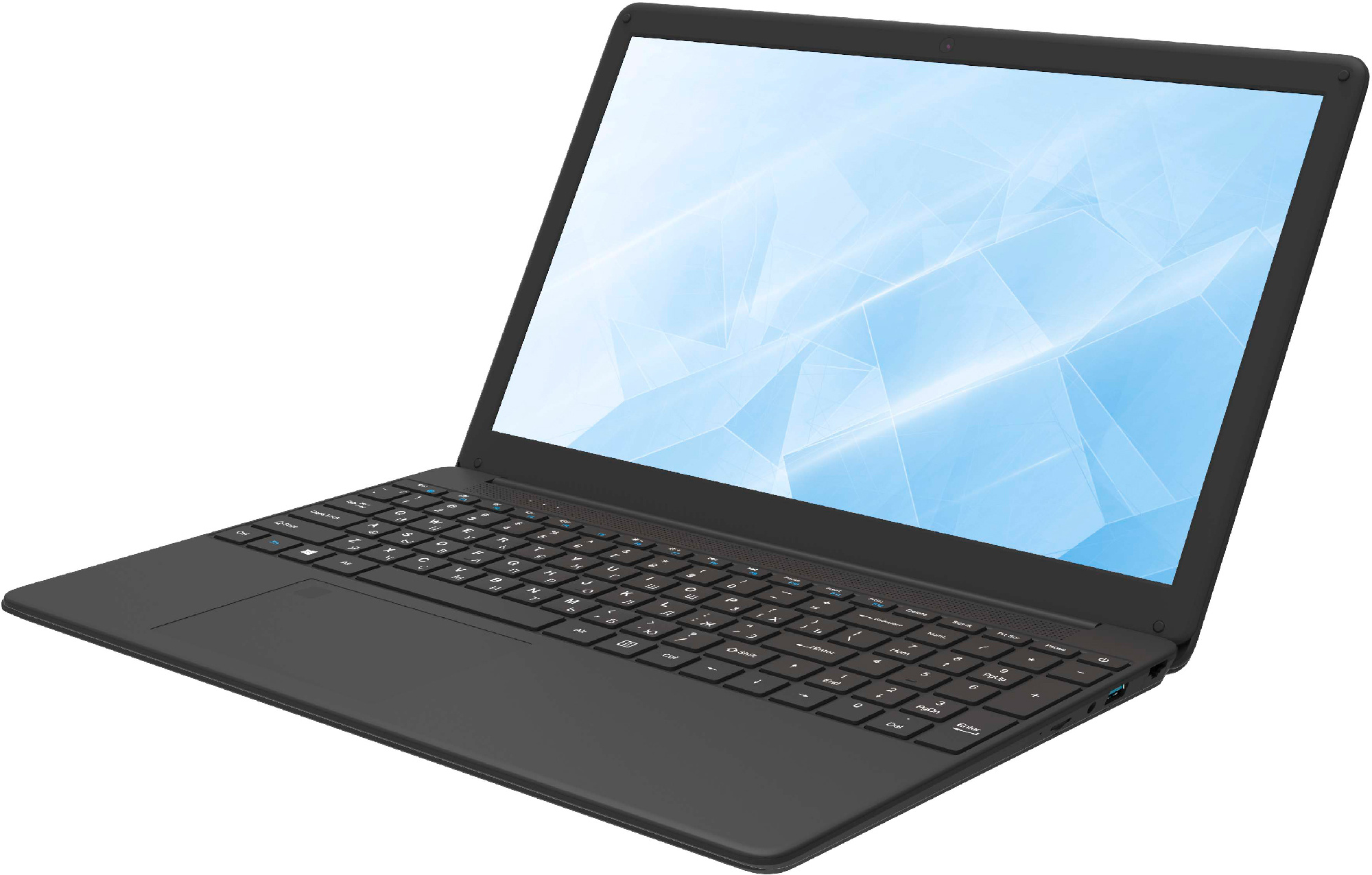 Ноутбук IRU Калибр 15CLG1 Core i3 10110U 8Gb 1Tb Intel UHD Graphics 15.6" IPS FHD (1920x1080) Free DOS black WiFi BT Cam 4500mAh (1882285) — фото 3