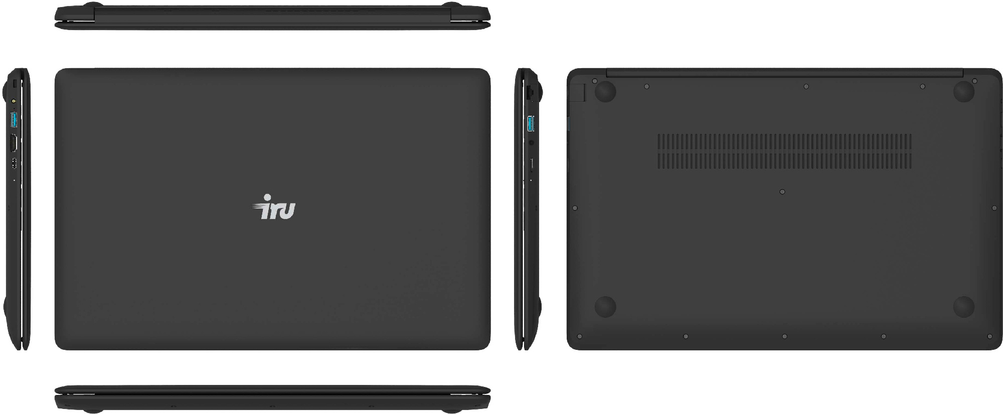 Ноутбук IRU Калибр 15CLG1 Core i3 10110U 8Gb 1Tb Intel UHD Graphics 15.6" IPS FHD (1920x1080) Free DOS black WiFi BT Cam 4500mAh (1882285) — фото 9