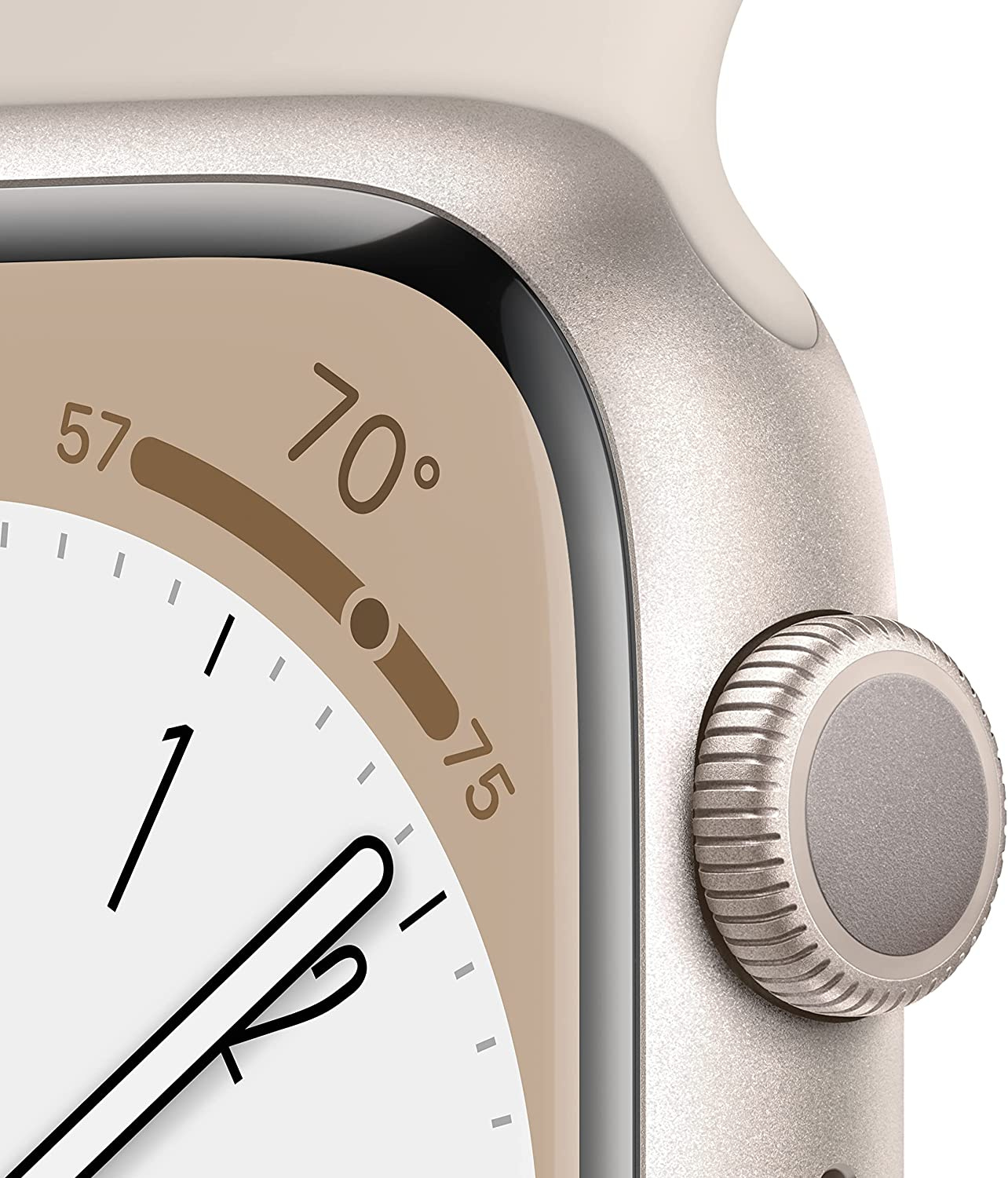 Смарт-часы Apple Watch Series 8 А2771 45мм OLED корп.сияющая звезда рем.сияющая звезда разм.брасл.:S/M (MNUP3LL/A) — фото 3