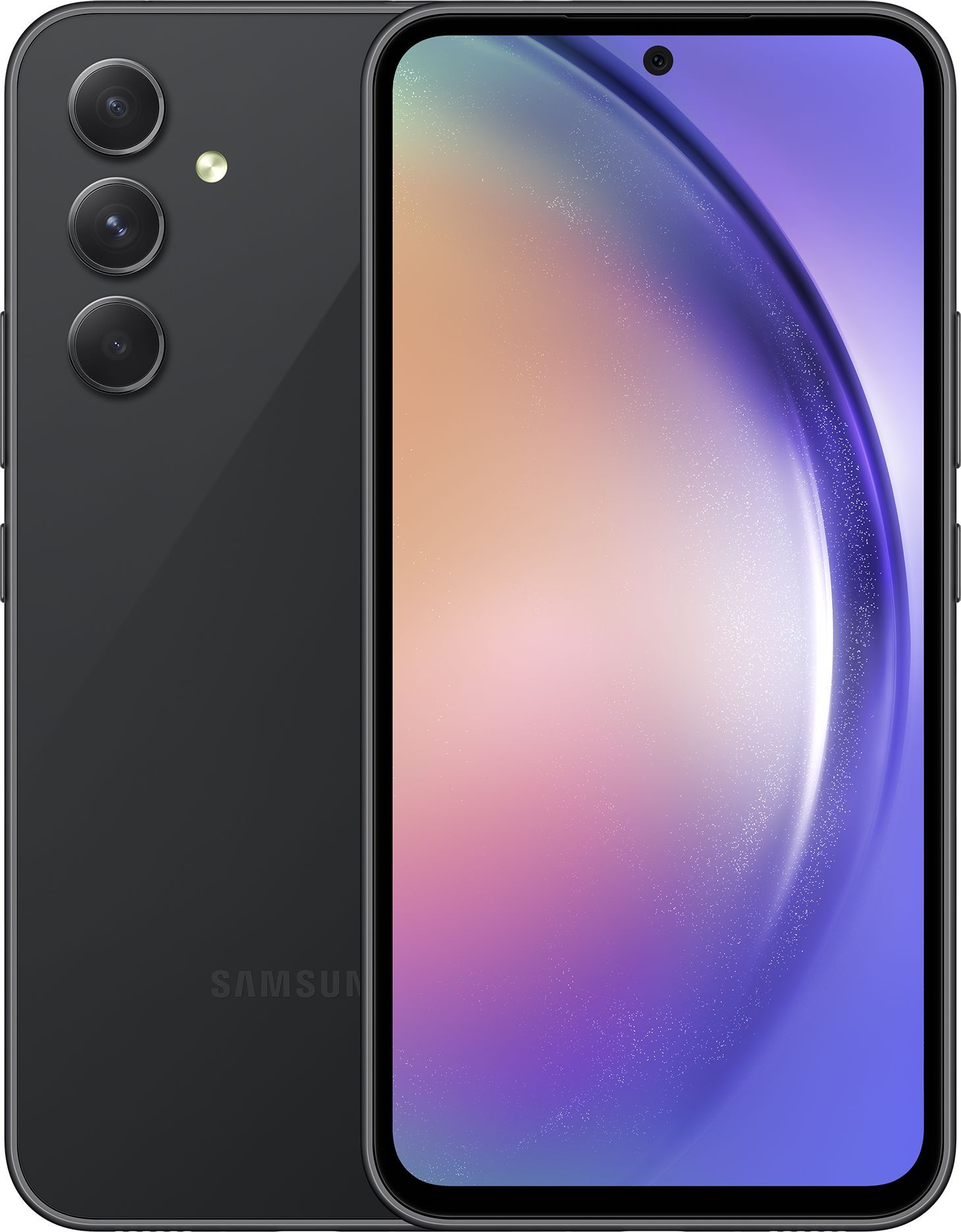 Смартфон Samsung SM-A546E Galaxy A54 5G 256Gb 8Gb графит моноблок 3G 4G 2Sim 6.4" 1080x2340 Android 13 50Mpix 802.11 a/b/g/n/ac/ax NFC GPS GSM900/1800 GSM1900 Protect microSD max1024Gb