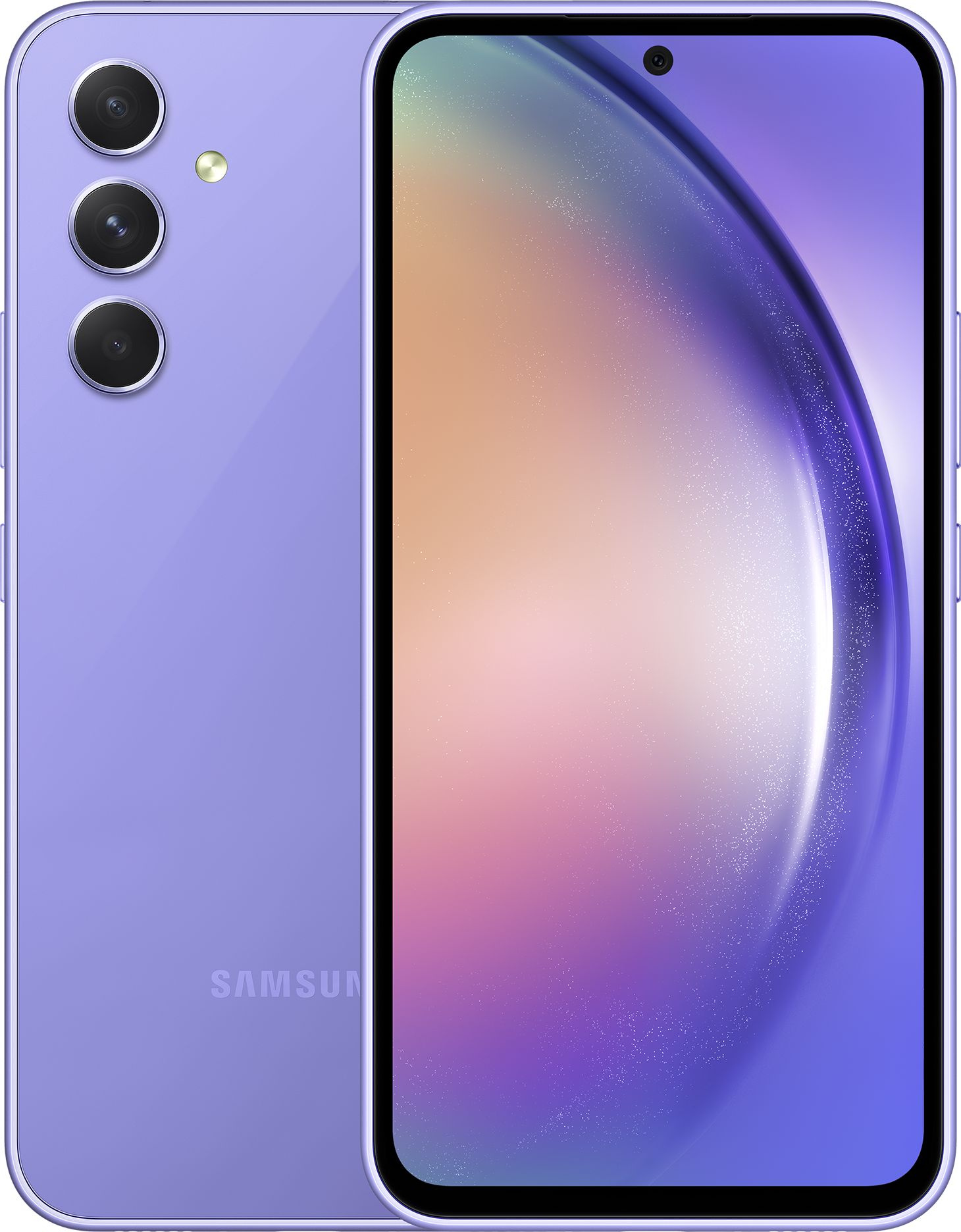 Смартфон Samsung SM-A546E Galaxy A54 5G 128Gb 6Gb лаванда моноблок 3G 4G 2Sim 6.4" 1080x2340 Android 13 50Mpix 802.11 a/b/g/n/ac/ax NFC GPS GSM900/1800 GSM1900 Protect microSD max1024Gb