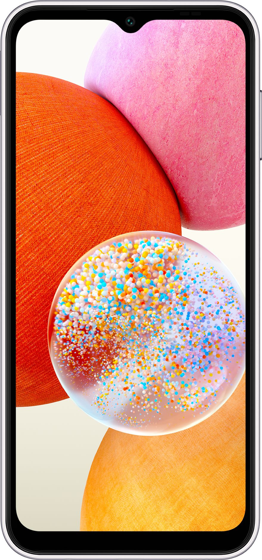 Смартфон Samsung SM-A145 Galaxy A14 128Gb 4Gb серебристый моноблок 3G 4G 2Sim 6.6" 1080x2408 Android 13 50Mpix 802.11 a/b/g/n/ac NFC GPS GSM900/1800 GSM1900 microSD max1024Gb