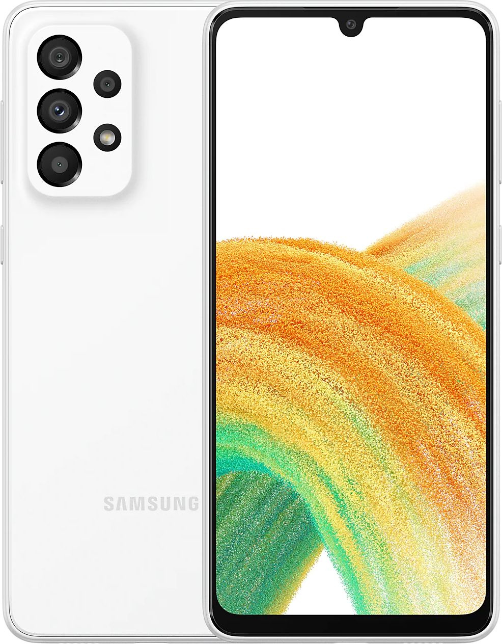 Смартфон Samsung SM-A336E Galaxy A33 5G 128Gb 8Gb белый моноблок 3G 4G 2Sim 6.4" 1080x2400 Android 12 48Mpix 802.11 a/b/g/n/ac NFC GPS GSM900/1800 GSM1900 TouchSc Protect A-GPS microSD max1024Gb — фото 2