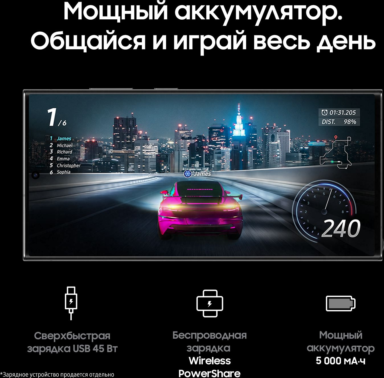 Смартфон Samsung SM-S918B Galaxy S23 Ultra 5G 512Gb 12Gb черный фантом моноблок 3G 4G 2Sim 6.8" 1440x3088 Android 13 200Mpix 802.11 a/b/g/n/ac/ax NFC GPS GSM900/1800 GSM1900 TouchSc Protect — фото 9