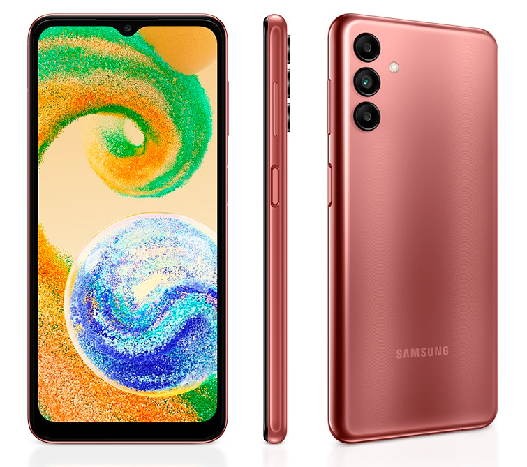 Смартфон Samsung SM-A047F Galaxy A04s 64Gb 4Gb медный моноблок 3G 4G 2Sim 6.5" 720x1600 Android 11 50Mpix 802.11 a/b/g/n/ac GPS GSM900/1800 GSM1900 TouchSc microSD max1024Gb — фото 10
