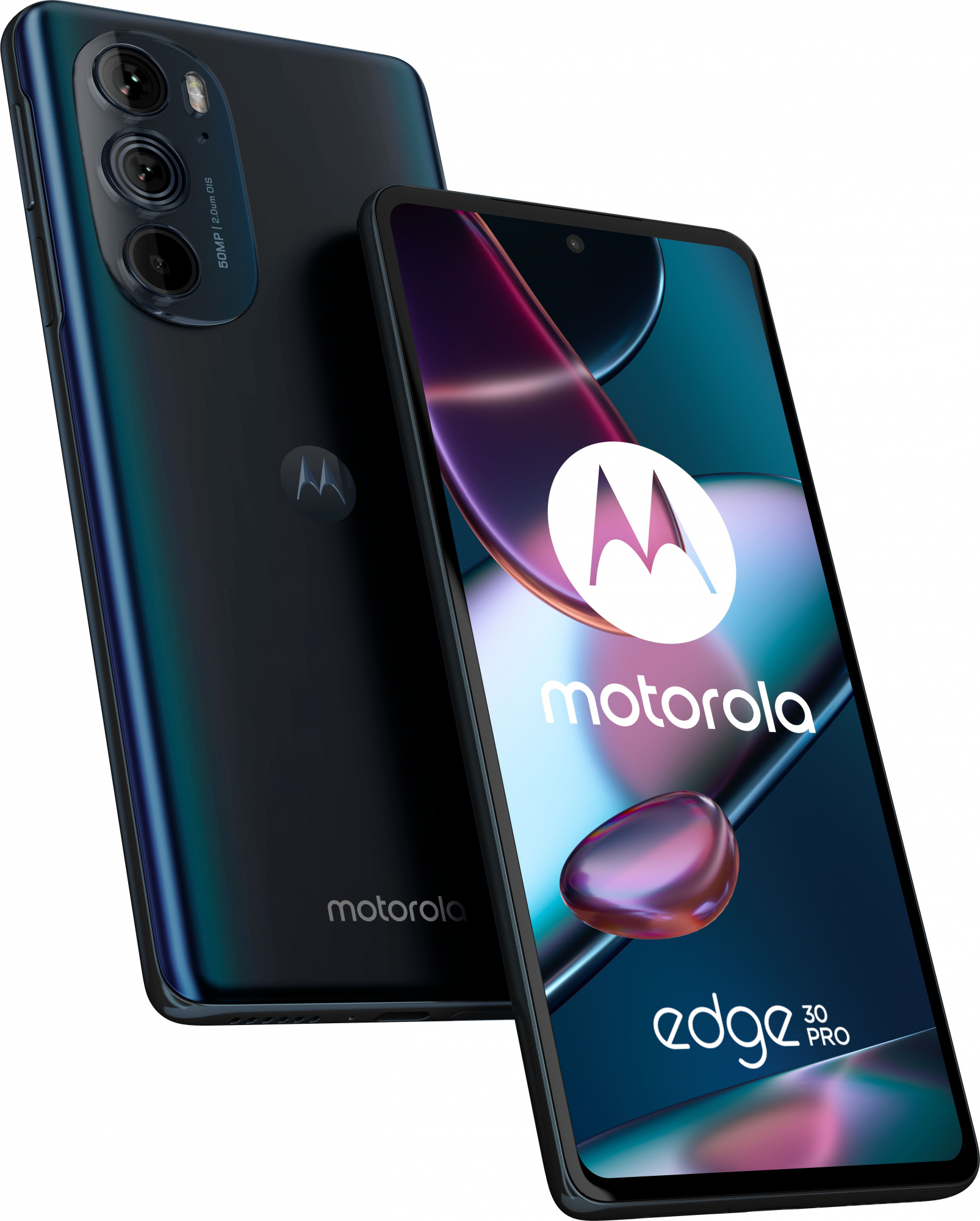 Смартфон Motorola XT2201-1 Edge 30 pro 256Gb 12Gb синий моноблок 3G 4G 2Sim 6.7" 1080x2400 Android 12 50Mpix 802.11 a/b/g/n/ac/ax NFC GPS GSM900/1800 GSM1900 TouchSc Protect A-GPS — фото 2