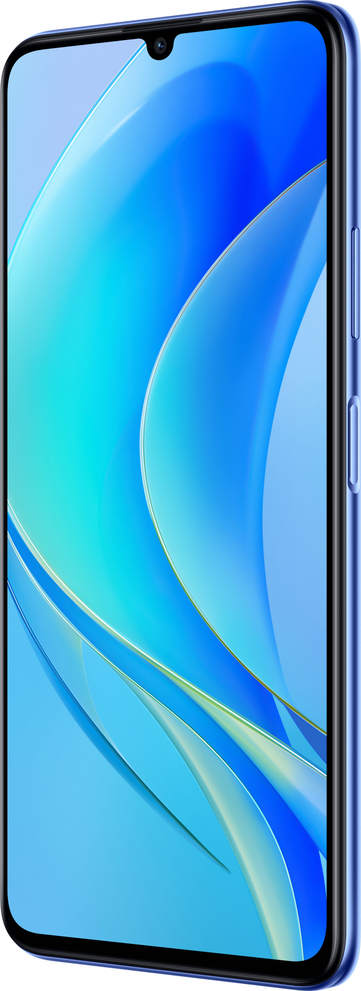 Смартфон Huawei Nova Y70 128Gb 4Gb голубой перламутр моноблок 3G 4G 2Sim 6.75" 720x1600 Android 11 HMS 48Mpix 802.11 b/g/n GPS GSM900/1800 GSM1900 A-GPS microSD max512Gb — фото 4
