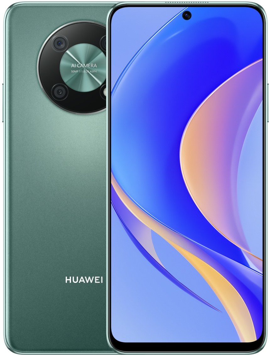 Смартфон Huawei Nova Y90 128Gb 4Gb зеленый моноблок 3G 4G 2Sim 6.7" 1080x2388 Android 12 50Mpix 802.11 a/b/g/n/ac NFC GPS GSM900/1800 GSM1900 TouchSc A-GPS — фото 2