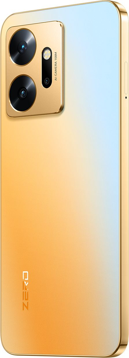 Смартфон Infinix X6821 Zero 20 256Gb 8Gb золотистый моноблок 3G 4G 2Sim 6.7" 1080x2400 Android 12 108Mpix 802.11 a/b/g/n/ac GPS GSM900/1800 GSM1900 TouchSc FM A-GPS microSD — фото 2