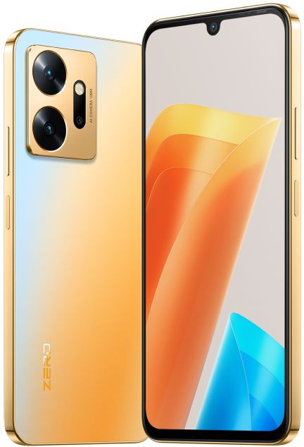 Смартфон Infinix X6821 Zero 20 256Gb 8Gb золотистый моноблок 3G 4G 2Sim 6.7" 1080x2400 Android 12 108Mpix 802.11 a/b/g/n/ac GPS GSM900/1800 GSM1900 TouchSc FM A-GPS microSD — фото 3