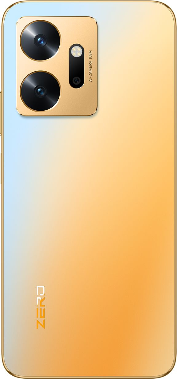 Смартфон Infinix X6821 Zero 20 256Gb 8Gb золотистый моноблок 3G 4G 2Sim 6.7" 1080x2400 Android 12 108Mpix 802.11 a/b/g/n/ac GPS GSM900/1800 GSM1900 TouchSc FM A-GPS microSD — фото 4